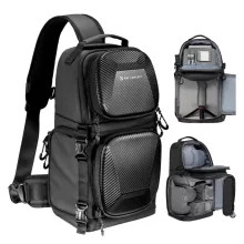K&F Concept Beta Messenger egyvállas hardshell kamera hátizsák 10L, fekete (KF-13-176)
