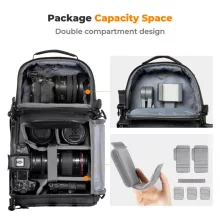 K&F Concept Beta Messenger egyvállas hardshell kamera hátizsák 10L, fekete (KF-13-176)