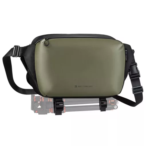 K&F Concept Alpha Sling 12L, fotós oldaltáska, fekete-zöld (KF-13-177V1)