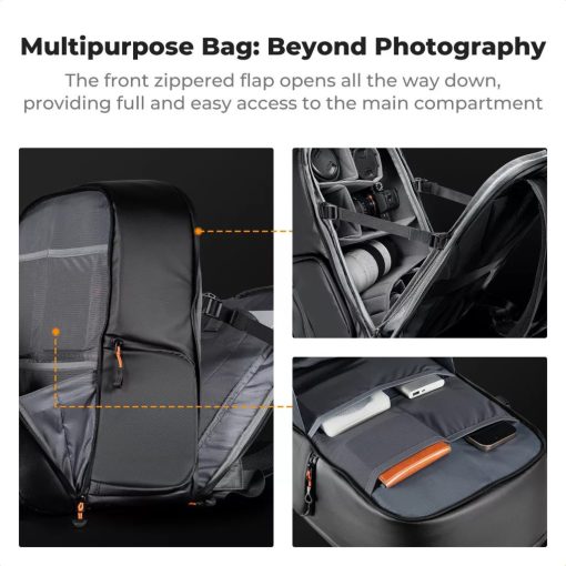 K&F Concept Nature Wander 11, 25L, fotós hátizsák, 15,6" laptoptartó, fekete (KF-13-211)