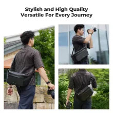K&F Concept Urban Wander Sling, 12L fotos oldaltáska, fekete (KF-13-212)
