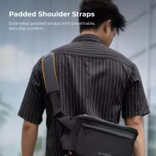 K&F Concept Urban Wander Sling, 12L fotos oldaltáska, fekete (KF-13-212)