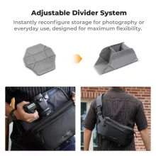 K&F Concept Urban Wander Sling, 12L fotos oldaltáska, fekete (KF-13-212)