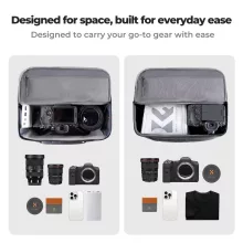 K&F Concept Urban Wander Sling, 12L fotos oldaltáska, fekete (KF-13-212)