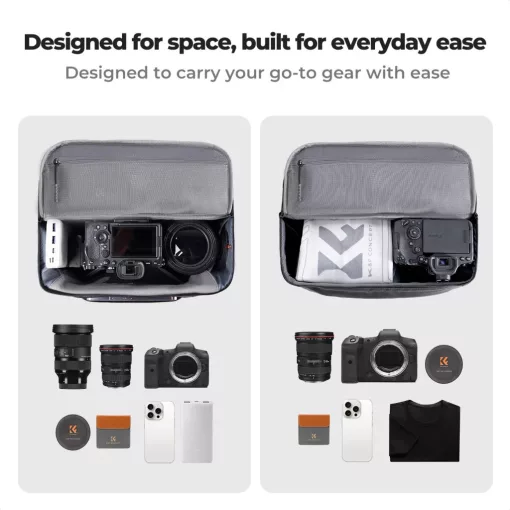 K&F Concept Urban Wander Sling, 12L fotos oldaltáska, fekete (KF-13-212)