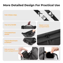 K&F Concept Urban Wander Sling, 12L fotos oldaltáska, fekete (KF-13-212)