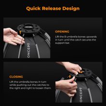 K&F Concept 40cm átmérőjű, octagonal softbox, gyorscsatlakozás, méhsejt rács, Mini Bowens csatlak. (KF-18-0013)