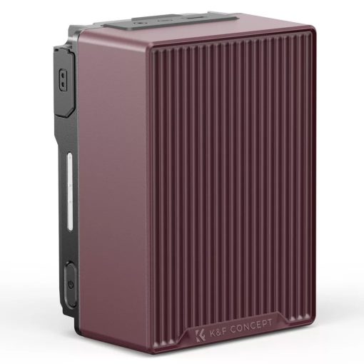 K&F Concept V-Mount akkumulátor, 99Wh, 14.8V, 6700mAH, 100W, BP, dual D-TAP, bordó -KF-28-0092V1