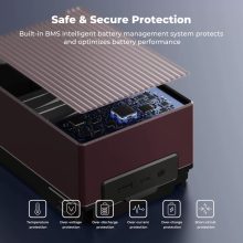 K&F Concept V-Mount akkumulátor, 99Wh, 14.8V, 6700mAH, 100W, BP, dual D-TAP, bordó -KF-28-0092V1