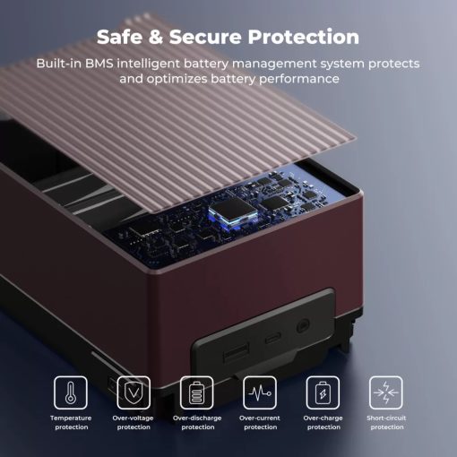 K&F Concept V-Mount akkumulátor, 99Wh, 14.8V, 6700mAH, 100W, BP, dual D-TAP, bordó -KF-28-0092V1