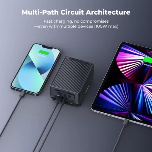 K&F Concept V-Mount akkumulátor, 99Wh, 14.8V, 6700mAH, 100W, BP, dual D-TAP, szürke - KF-28-0092