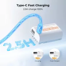 K&F Concept DMW-BLK22 akkumulátor, 2520mAh, USB-C csatlakozóval (KF-28-0104)