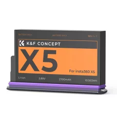   K&F Concept DJI Insta 360 X5 akkumulátor, 2700mAh (KF-28-0128)