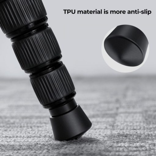 K&F Concept univerzális csúszásgátló gumis állványláb tüske, 1/4"-os menet, 3 darabos szett (KF-31-050)