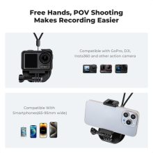 K&F Concept nyakba akasztható mágneses telefon és akciókamera tartó (KF-31-116)