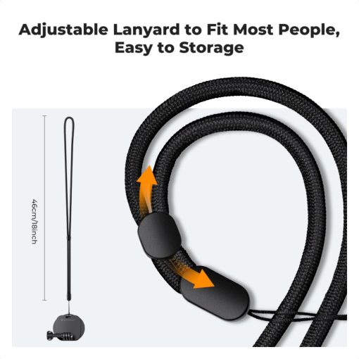 K&F Concept nyakba akasztható mágneses telefon és akciókamera tartó (KF-31-116)