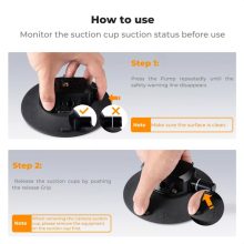 K&F Concept MS46 bővíthető tapadókorong, 15,2cm-es tapadófelület, magic arm, telefon, Gopro adapter (KF-31-136)