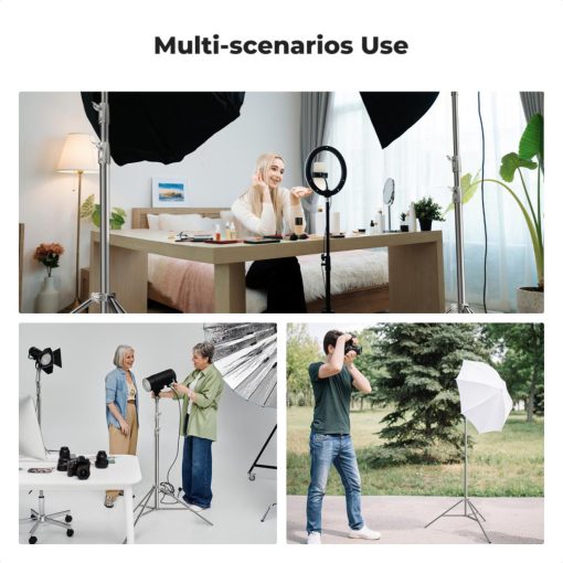 K&F Concept lámpaállvány, 289cm magasság, 11kg teherbírás, rozsdamentes acél (KF-34-044)