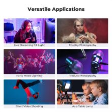 K&F Concept 12W RGB Led lámpa, 2700K-7500K, 95CRI, 13 effekt, 5000mAh (KF-34-052)