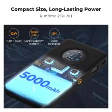 K&F Concept 12W RGB Led lámpa, 2700K-7500K, 95CRI, 13 effekt, 5000mAh (KF-34-052)