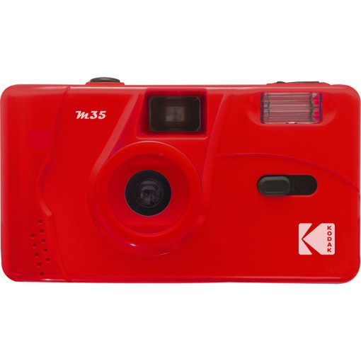 Kodak M35 analóg filmes fényképezőgép, 35 mm filmhez, piros