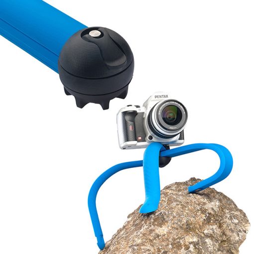 Miggö Splat Flexible hajlítható lábú miniállvány, DSLR és akció kamerákhoz, kék (M-MW-SP-SLR-BL-80)