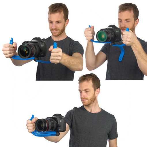 Miggö Splat Flexible hajlítható lábú miniállvány, DSLR és akció kamerákhoz, kék (M-MW-SP-SLR-BL-80)