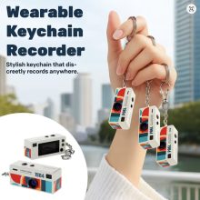 Mikrosat G6 vintage mini digitális fényképezőgép, kulcstartó (Fehér)