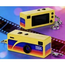 Mikrosat G6 vintage mini digitális fényképezőgép, kulcstartó (Piros)