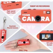 Mikrosat G6 vintage mini digitális fényképezőgép, kulcstartó (Sárga)