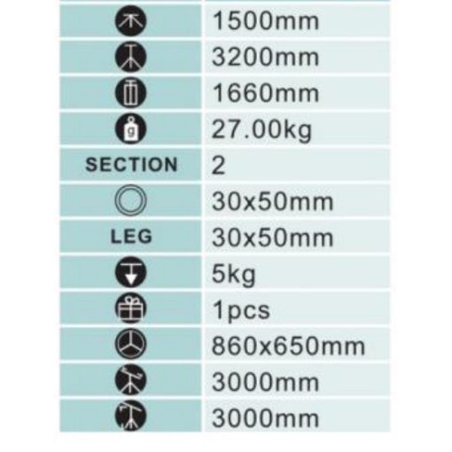 Mikrosat Pro Jib Crane állvány (PHJ-200)