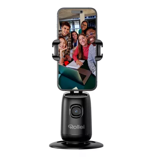 Rollei Easy Creator asztali okostelefon állvány AI arckövetéssel, gesztusvezérlés (R23158)