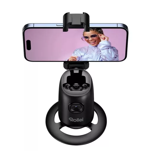 Rollei Easy Creator asztali okostelefon állvány AI arckövetéssel, gesztusvezérlés (R23158)