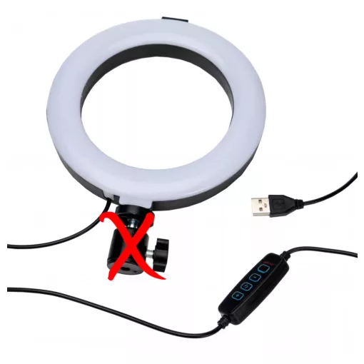 Mikrosat Selfie Mini Kör LED Lámpa - 15cm-es 