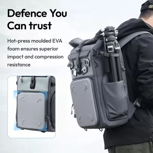Ulanzi BP04 hardshell fotós hátizsák, 25-27L, U Tag - Apple Find My nyomkövető, szürke (UL-B121)