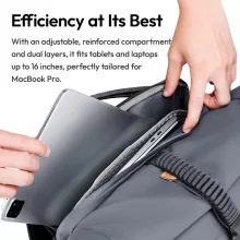 Ulanzi BP04 hardshell fotós hátizsák, 25-27L, U Tag - Apple Find My nyomkövető, szürke (UL-B121)