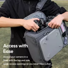 Ulanzi BP04 hardshell fotós hátizsák, 25-27L, U Tag - Apple Find My nyomkövető, szürke (UL-B121)