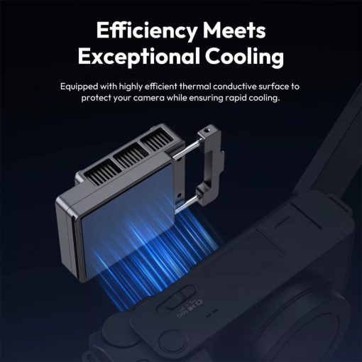 Ulanzi CU1, kamera hűtő ventilátor, hőmérséklet-szabályozott félvezető egység, fekete (UL-C046)