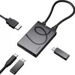   Ulanzi H1 4-in-1 USB-C Media Hub, multimédiás dokkoló, 3db USB-C, 1db HDMI (UL-M033)