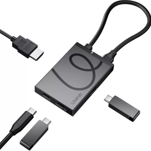 Ulanzi H1 4-in-1 USB-C Media Hub, multimédiás dokkoló, 3db USB-C, 1db HDMI (UL-M033)