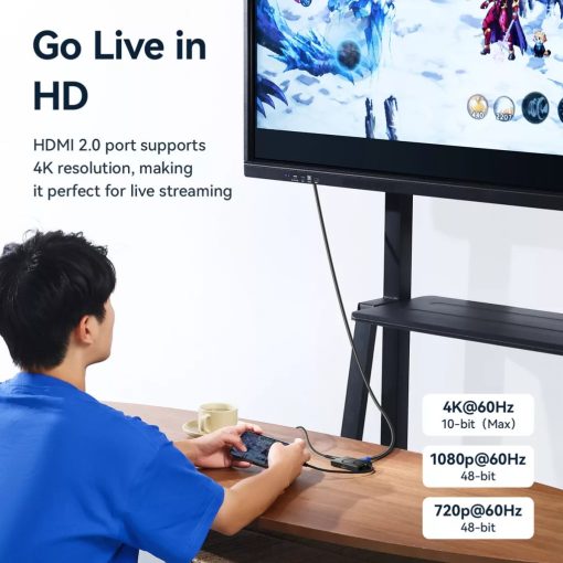 Ulanzi H1 4-in-1 USB-C Media Hub, multimédiás dokkoló, 3db USB-C, 1db HDMI (UL-M033)