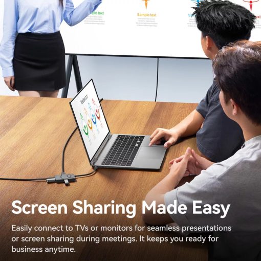 Ulanzi H1 4-in-1 USB-C Media Hub, multimédiás dokkoló, 3db USB-C, 1db HDMI (UL-M033)