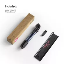 Ulanzi TT39 videó állvány, 42-155cm, 3kg teherbírás, Arca Swiss gyorscseretalp, telefontartó adapter (UL-S019)
