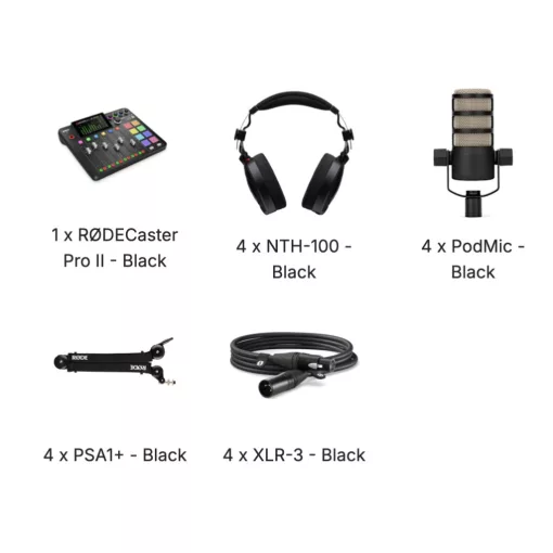 RODE Ultimate Podcast Kit - 4 fős Szett