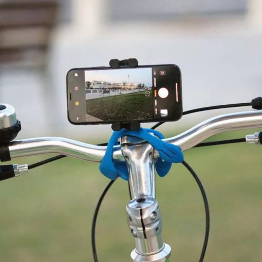 Miggö Splat 3in1 hajlítható lábú miniállvány, telefon és akciókamera adapterrel, kék (M-MW-SP-3IN1-BL-50)