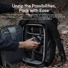 Ulanzi AB01 fotós hátizsák, 38L, U Tag - Apple Find My nyomkövető, fekete ( UL-B157)