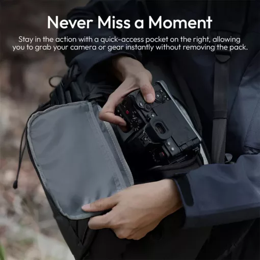Ulanzi AB01 fotós hátizsák, 38L, U Tag - Apple Find My nyomkövető, fekete ( UL-B157)