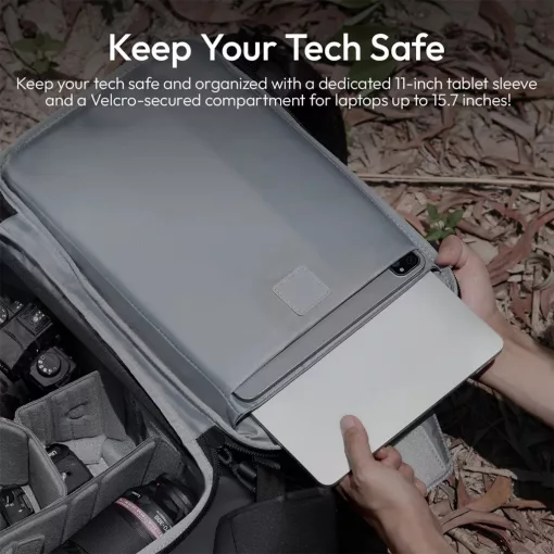 Ulanzi AB01 fotós hátizsák, 38L, U Tag - Apple Find My nyomkövető, fekete ( UL-B157)